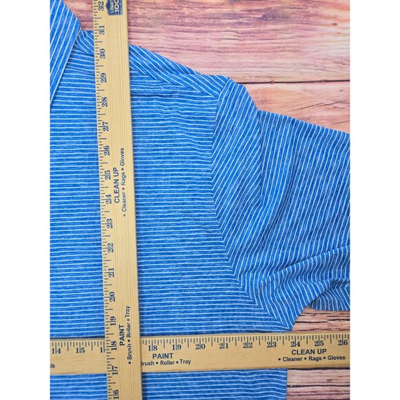 FootJoy Mens Seawashed Striped Lisle Stretch Golf Polo Large - Picture 7 of 7